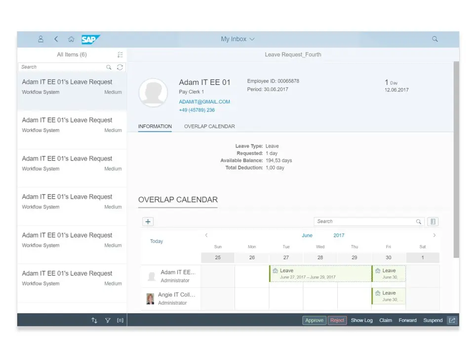SAP Fiori Approve Leave Requests App SAP HR Fiori Apps Support and Services