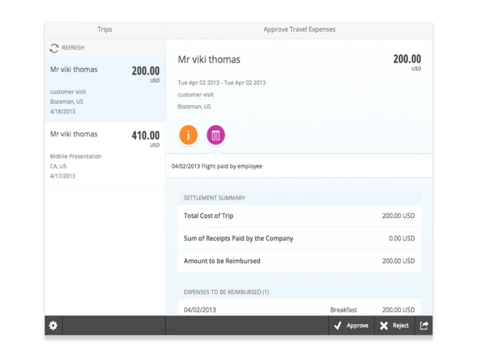 SAP Fiori Approve Travel Expenses App SAP HR Fiori Apps Support and Services