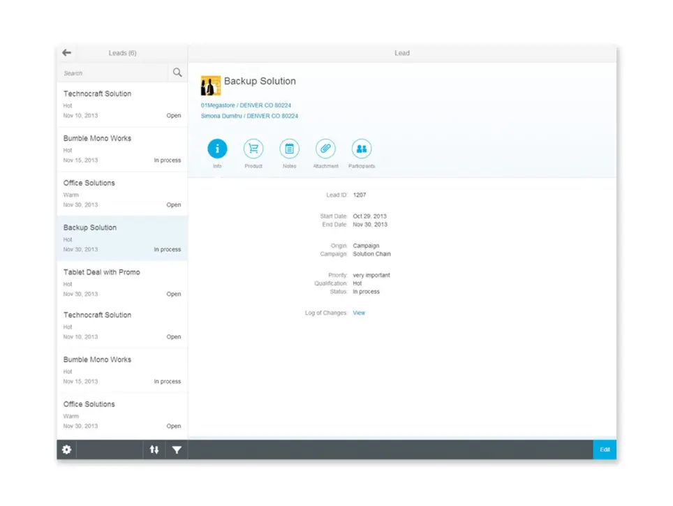 SAP Fiori My Leads App SAP CRM Fiori Apps Support and Services