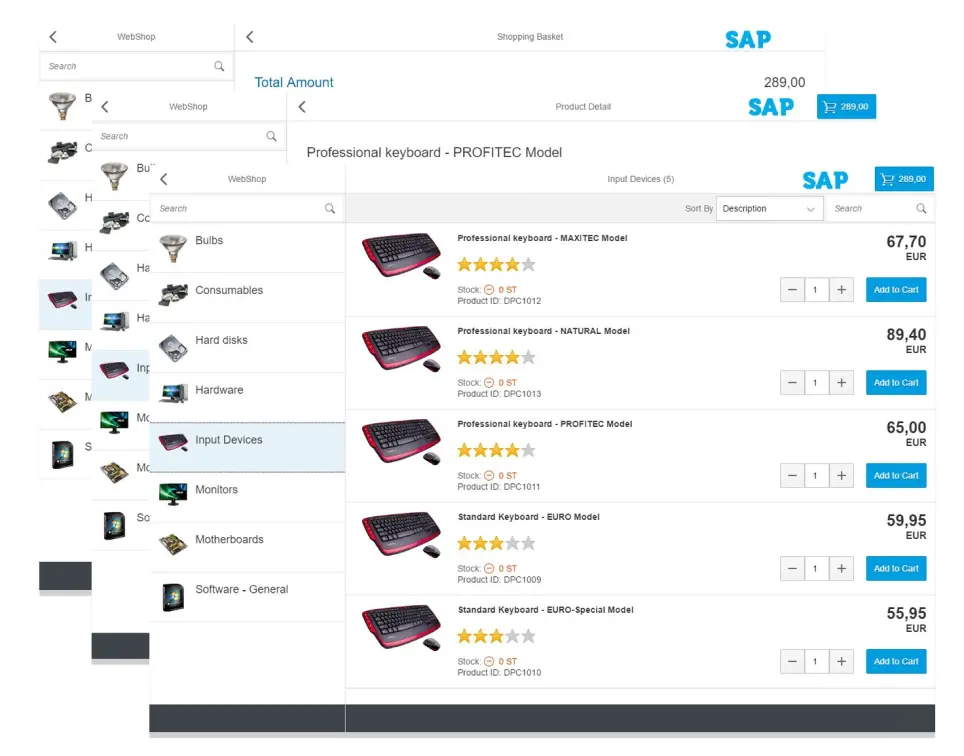 SAP Webshop sap sd fiori apps